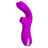 Pretty Love Ralap Rechargeable Suction Based Adult Massager Purple Clit Ticklers and Pulsators